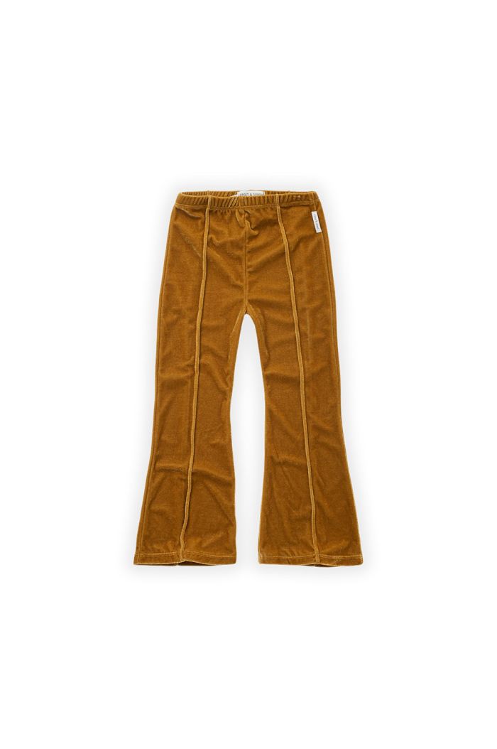 Sproet & Sprout Velvet flare pants Toffee_1