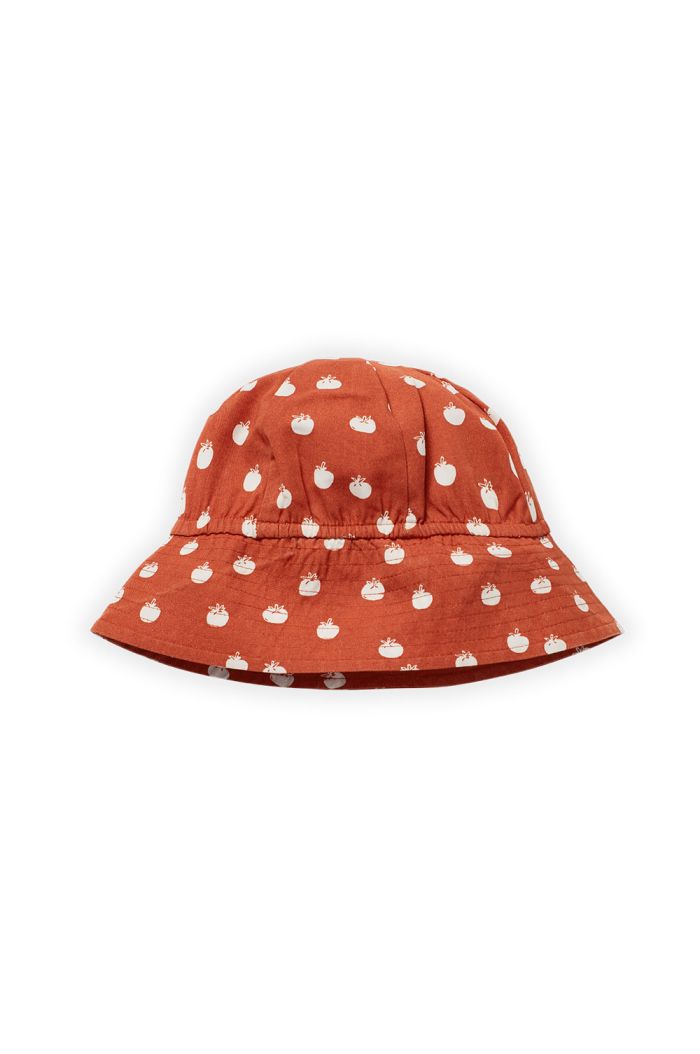 Sproet Sprout Sunny hat tomato print Tuscany red_1