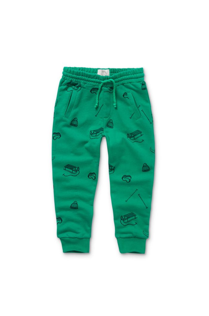 Sproet Sprout Sweatpants Ski print Fern green_1