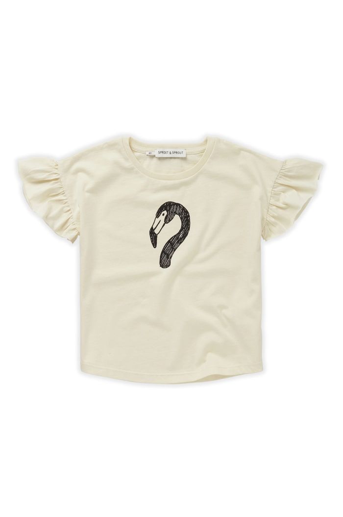 Sproet & Sprout T-shirt ruffle Flamingo Pear_1