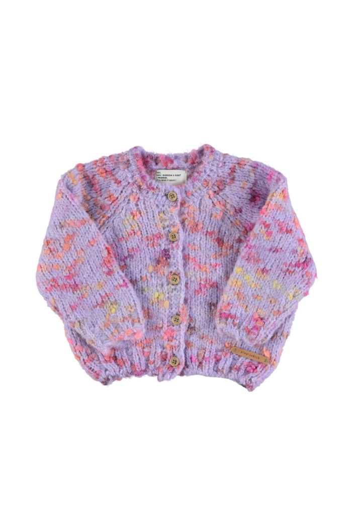 Piupiuchick Knitted cardigan Multicolor lilac_1