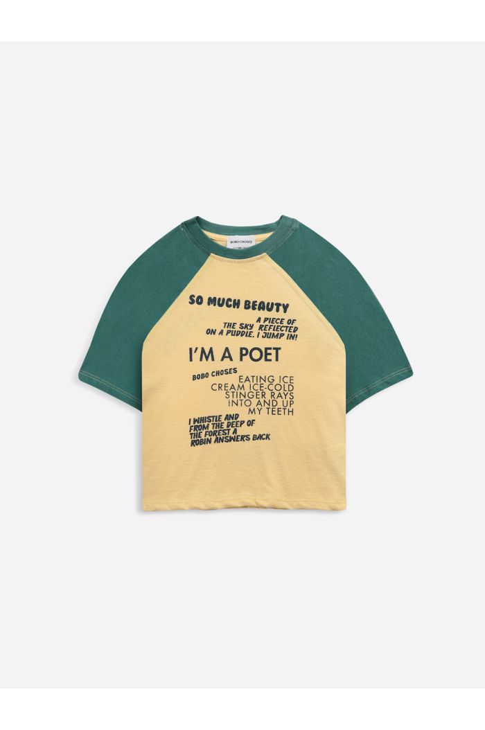 Bobo Choses Poetry Bobo 3/4 sleeve T-shirt Yellow_1