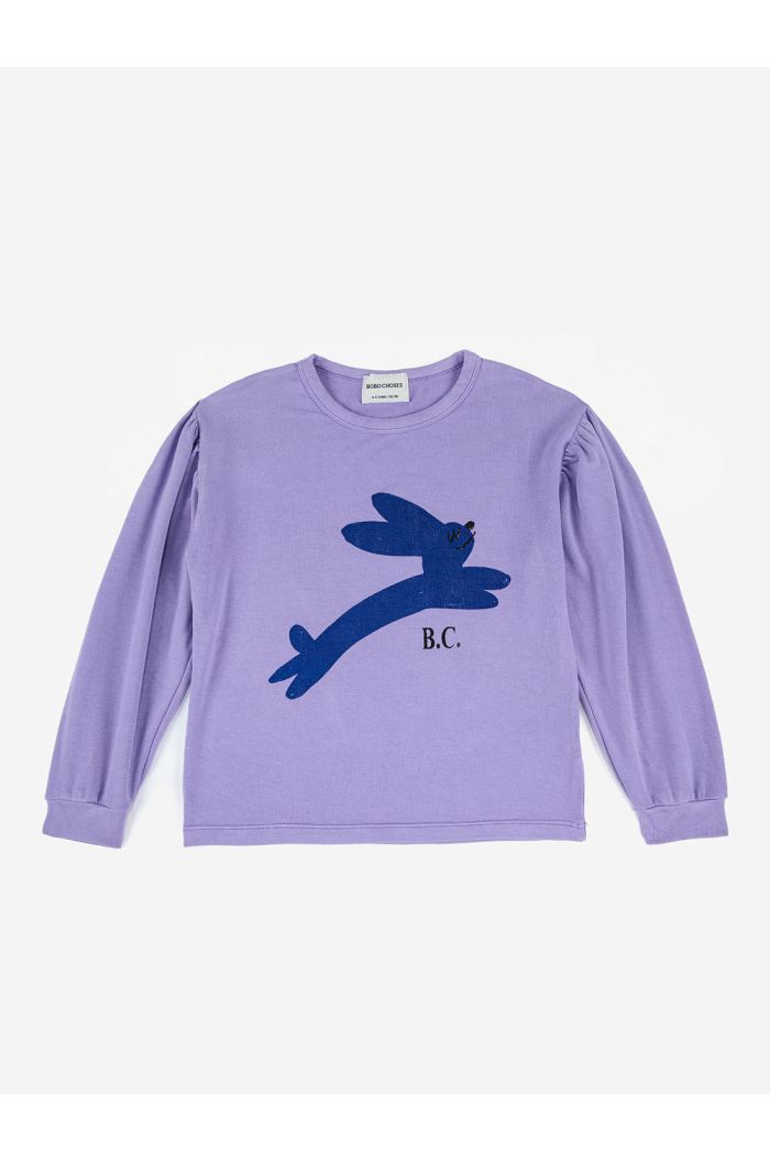 Bobo Choses Jumping Hare longsleeve T-shirt Purple_1