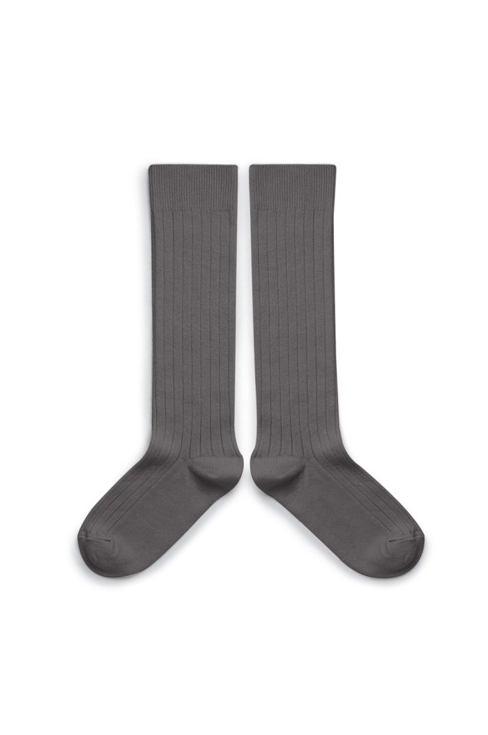 Collegien Knee High Socks Gris Galet_1