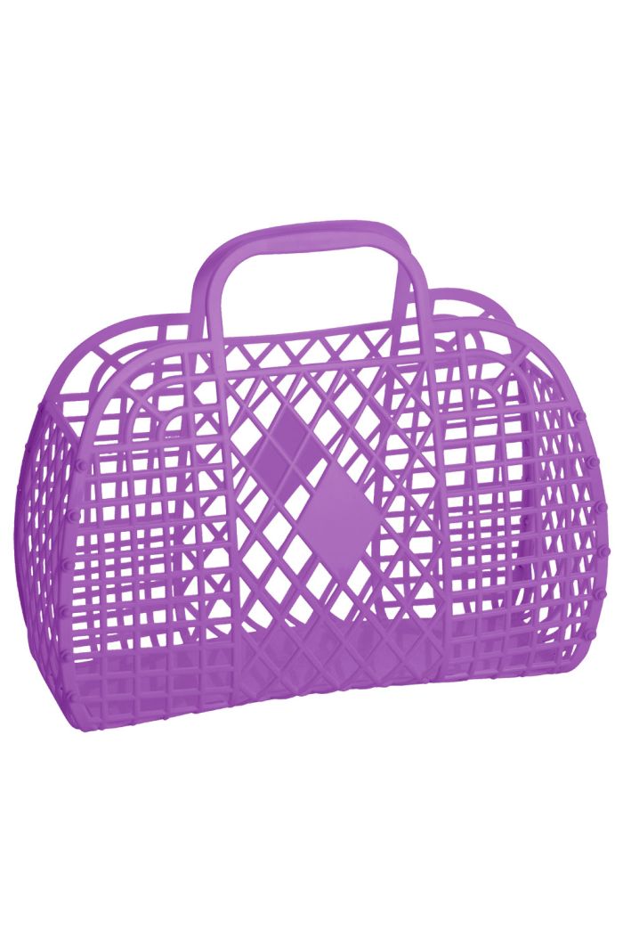 Sun Jellies Retro Basket Large Purple_1