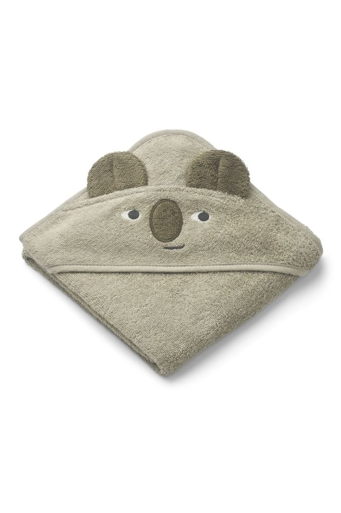 Liewood Albert hooded towel Koala/mist_1