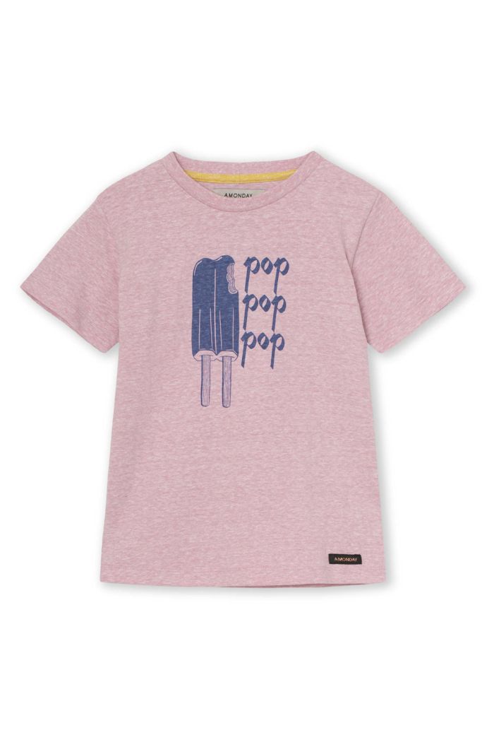 A MONDAY in Copenhagen Ice T-shirt Cameo Pink_1