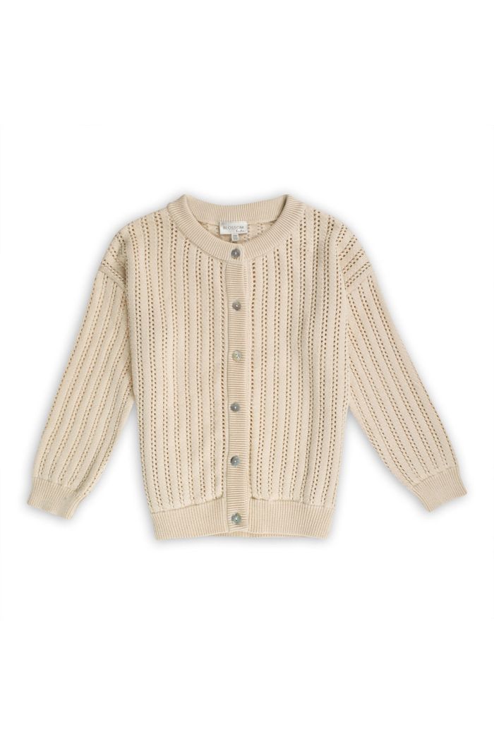 Blossom Kids Knitted Ajour Cardigan Magnolia_1
