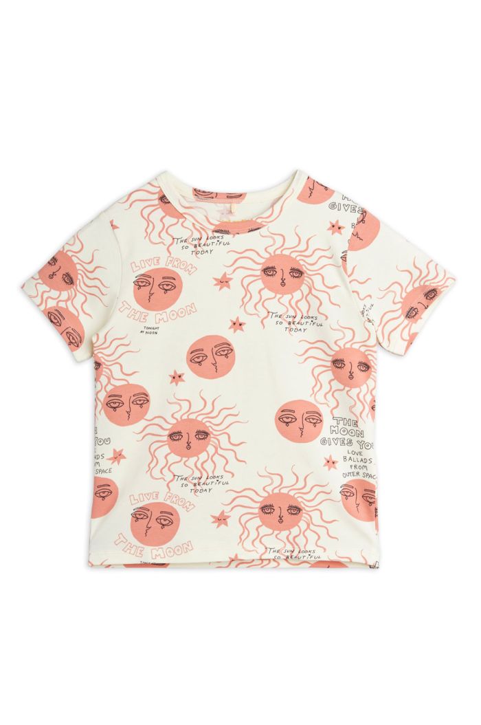 Mini Rodini Moon and sun all-over print T-shirt Pink_1