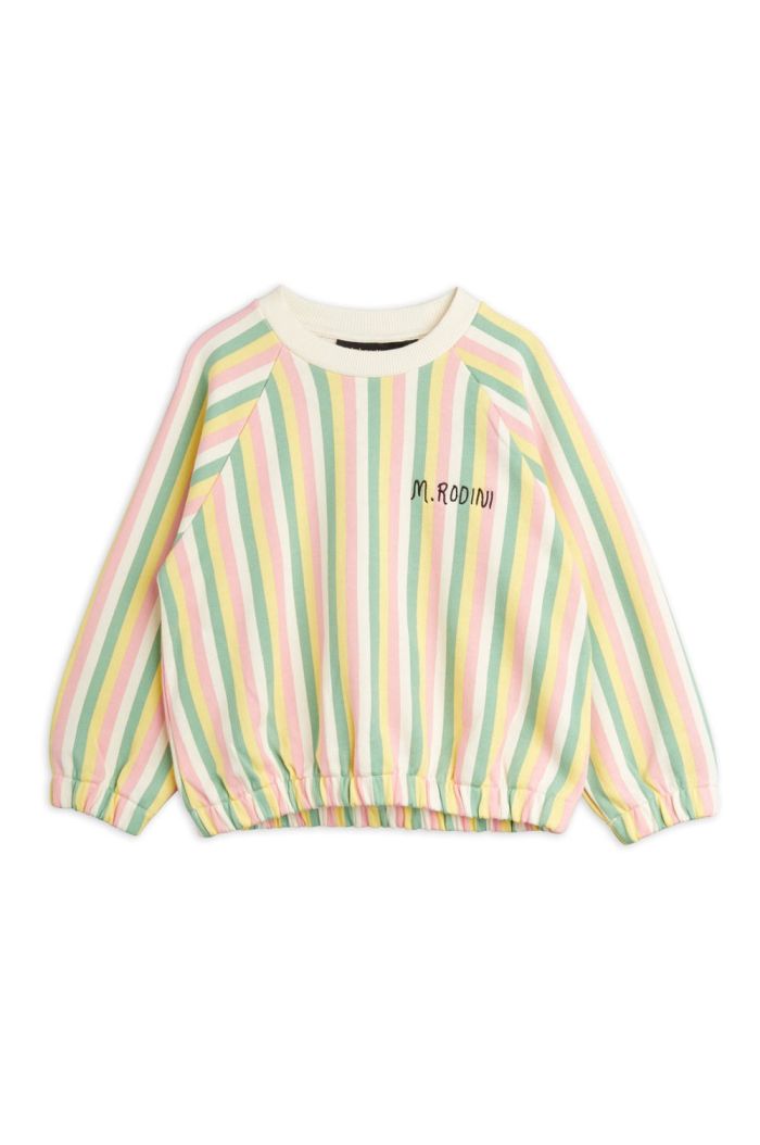 Mini Rodini Pastelle stripe all-over sweatshirt Multi_1