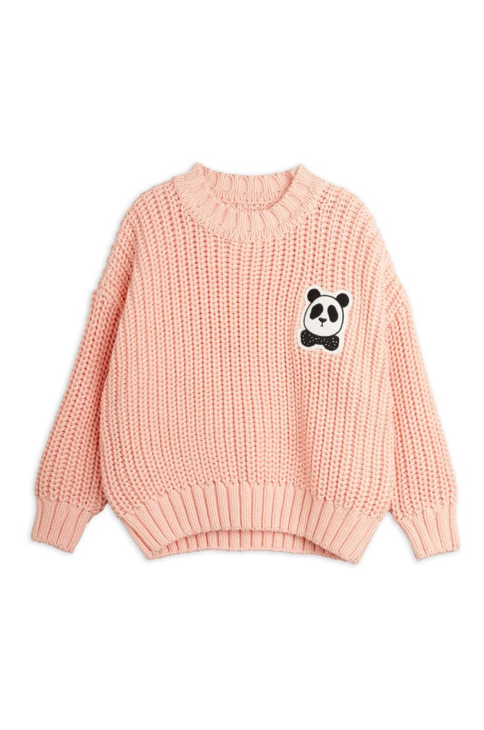 Mini Rodini Heavy knitted sweater Pink_1