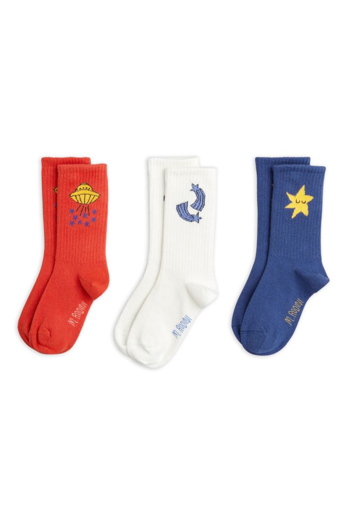Mini Rodini Ufo socks 3-pack Multi_1
