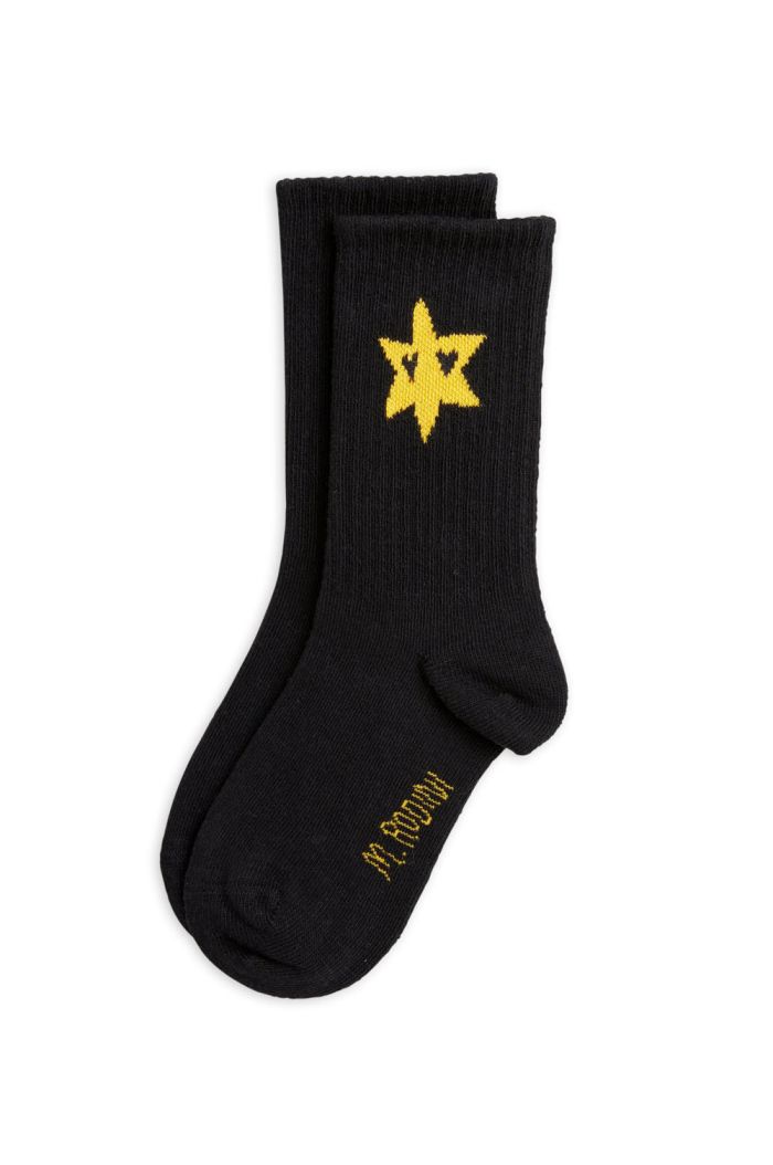 Mini Rodini Star socks Black_1