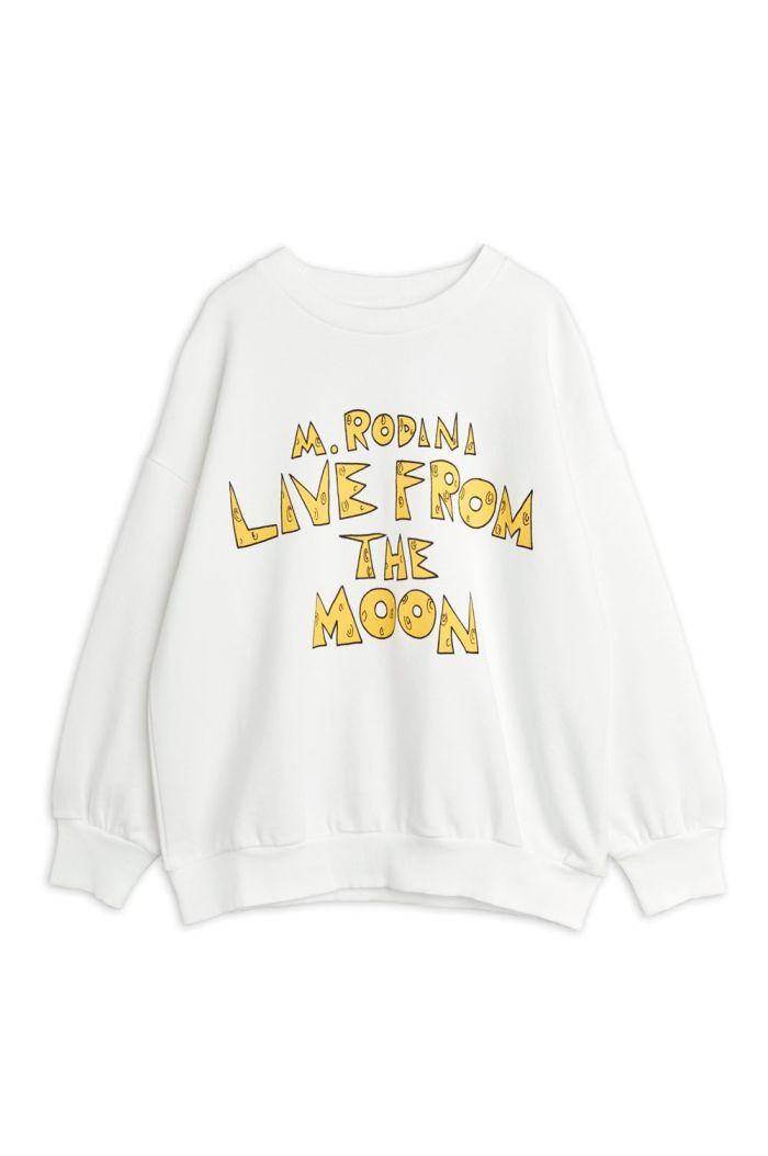 Mini Rodini Live from the moon sweatshirt White_1