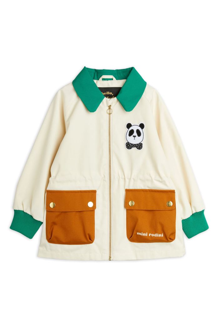 Mini Rodini Panda contrast jacket Offwhite_1