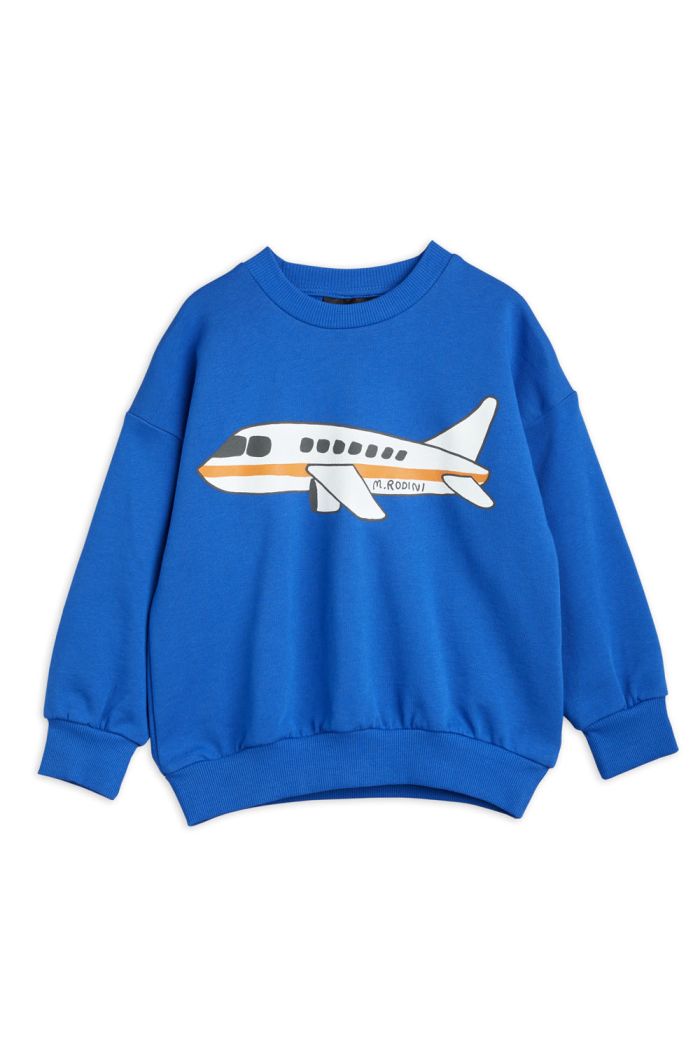 Mini Rodini Airplane singleprint sweatshirt Blue_1