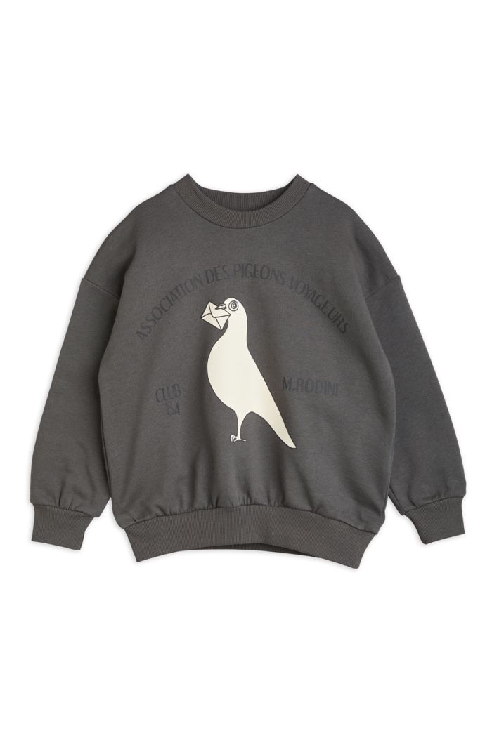 Mini Rodini Pigeons singleprint sweatshirt Grey_1