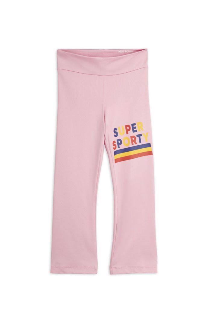Mini Rodini Super sporty sp flared leggings Pink_1