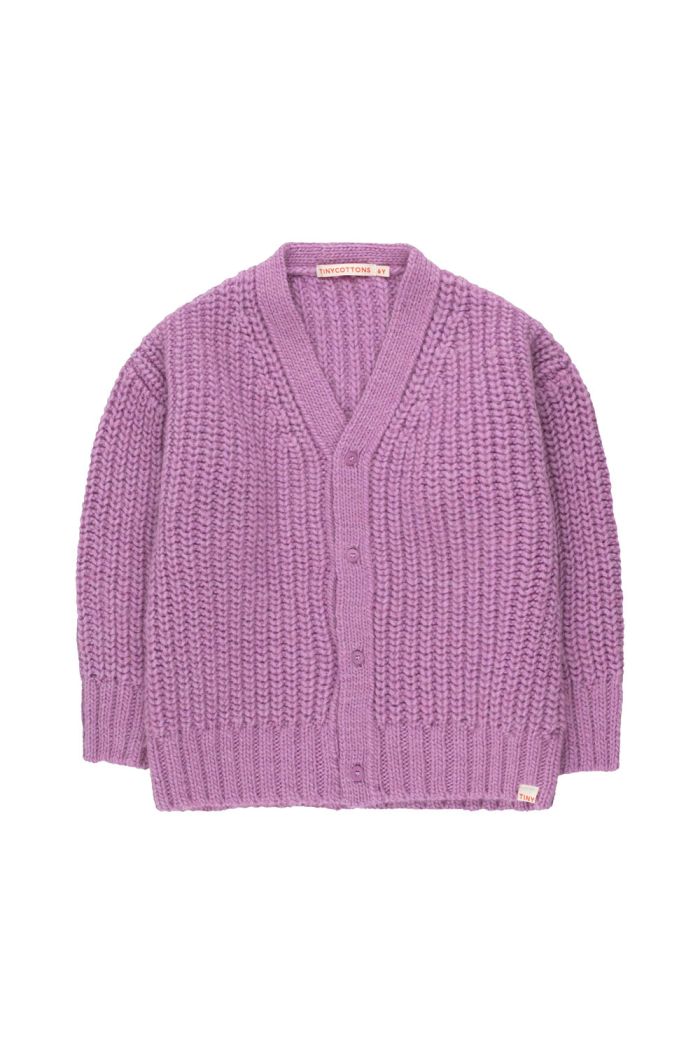 Tinycottons Solid Cardigan Violet_1