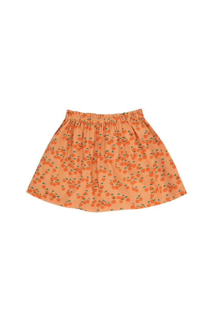Tinycottons Cherries Short Skirt Papaya-Summer Red_1