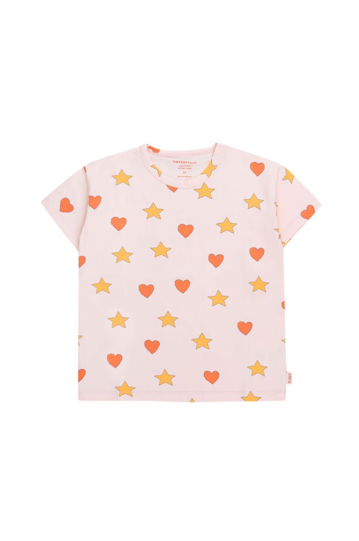 Tinycottons Hearts Stars Tee Pastel Pink_1
