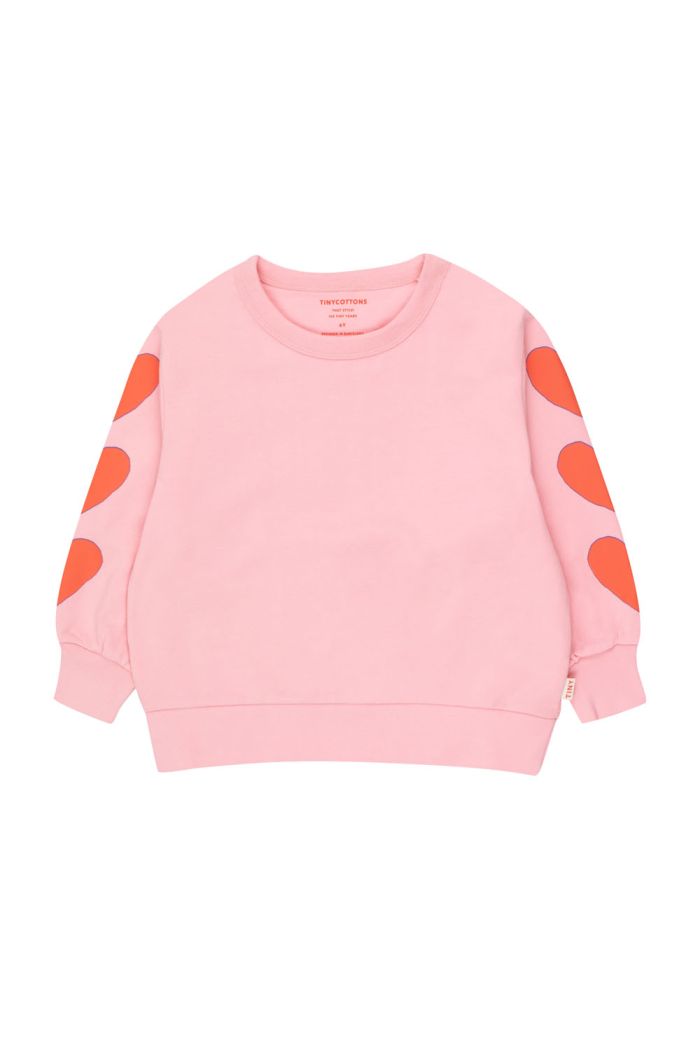 Tinycottons Hearts Sweatshirt Rose Pink_1