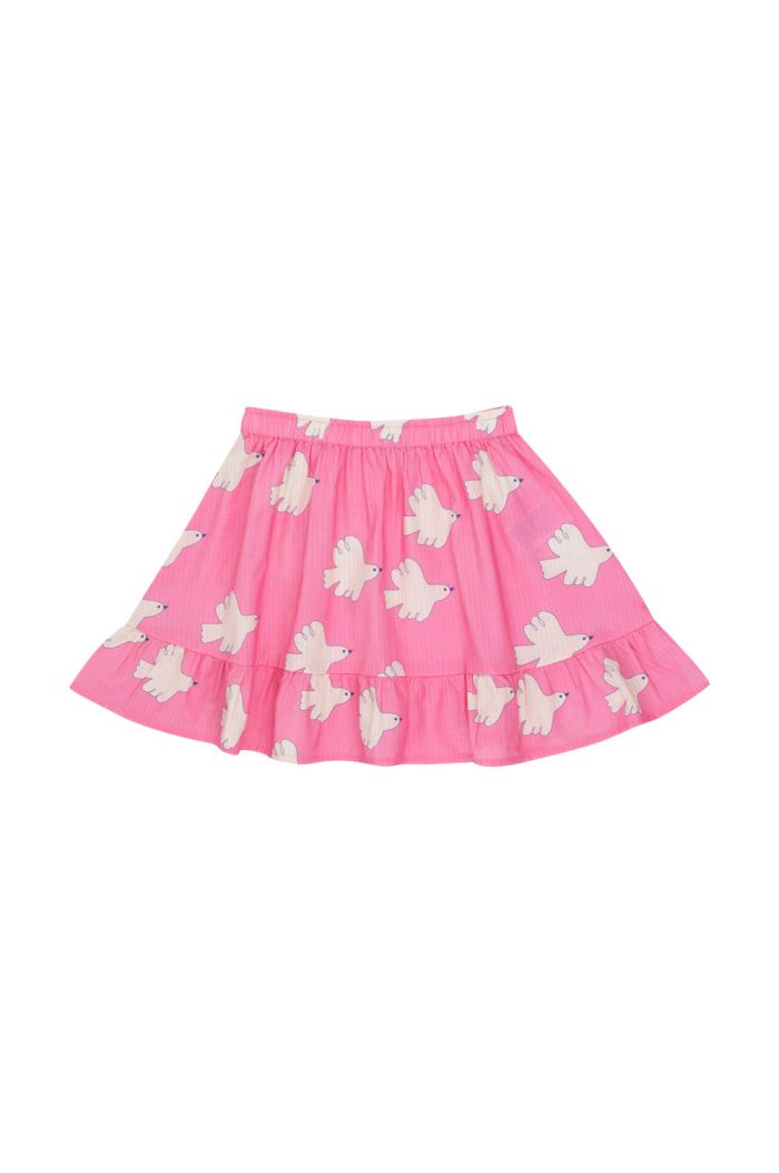 Tinycottons Doves Skirt Dark Pink_1
