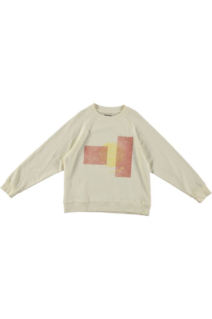 Tocoto Vintage Kid Sunshine Sunsets Sweatshirt Off White_1