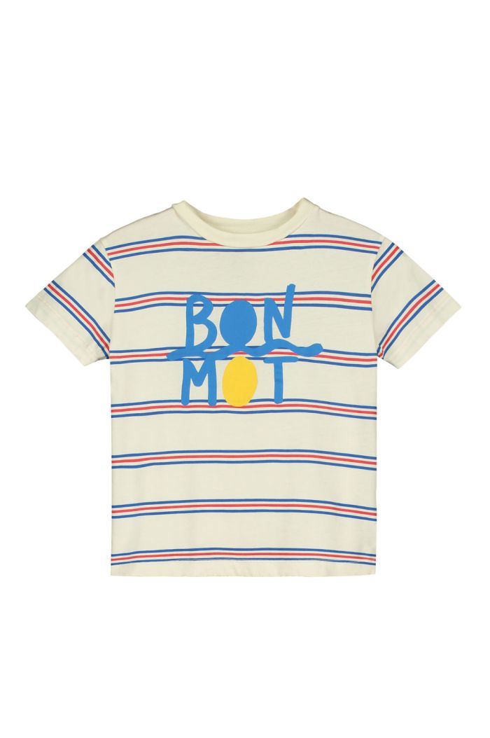 Bonmot T-shirt all over stripes bon ivory_1