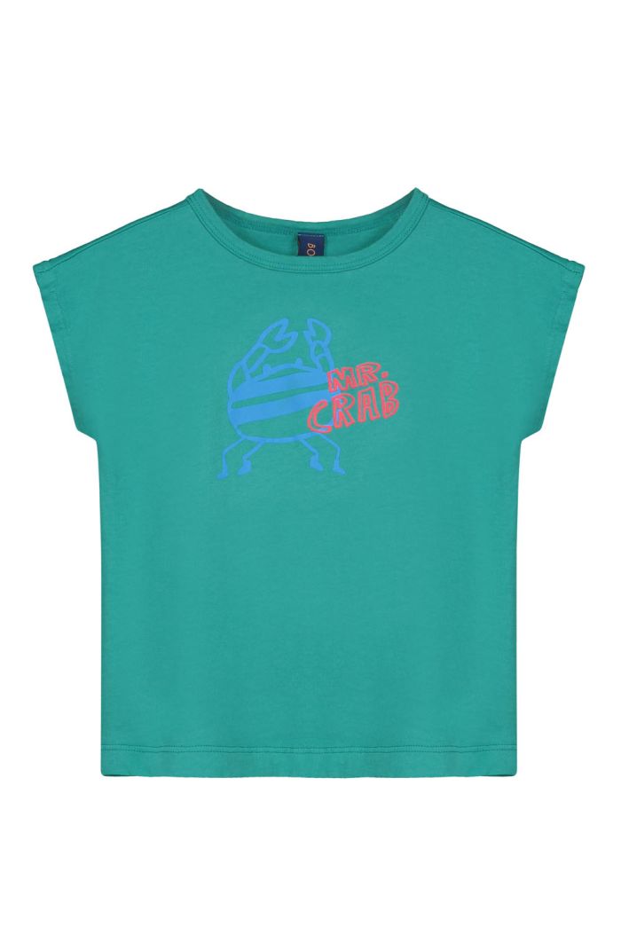Bonmot T-shirt Mr. Crab Verdigris_1