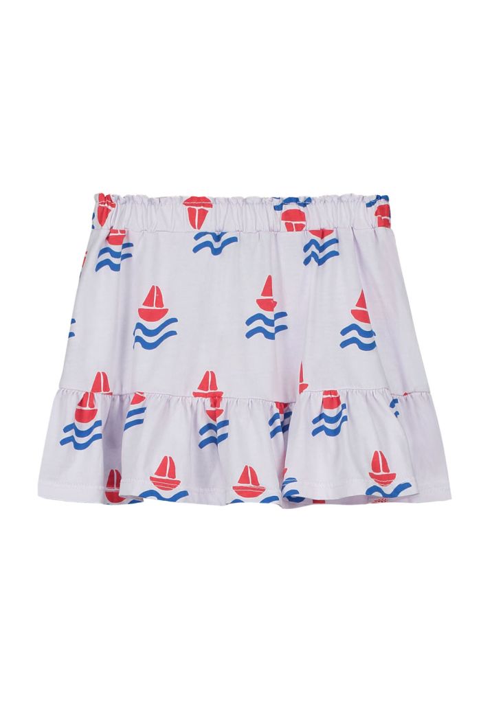 Bonmot Short jersey skirt boats Mallow_1