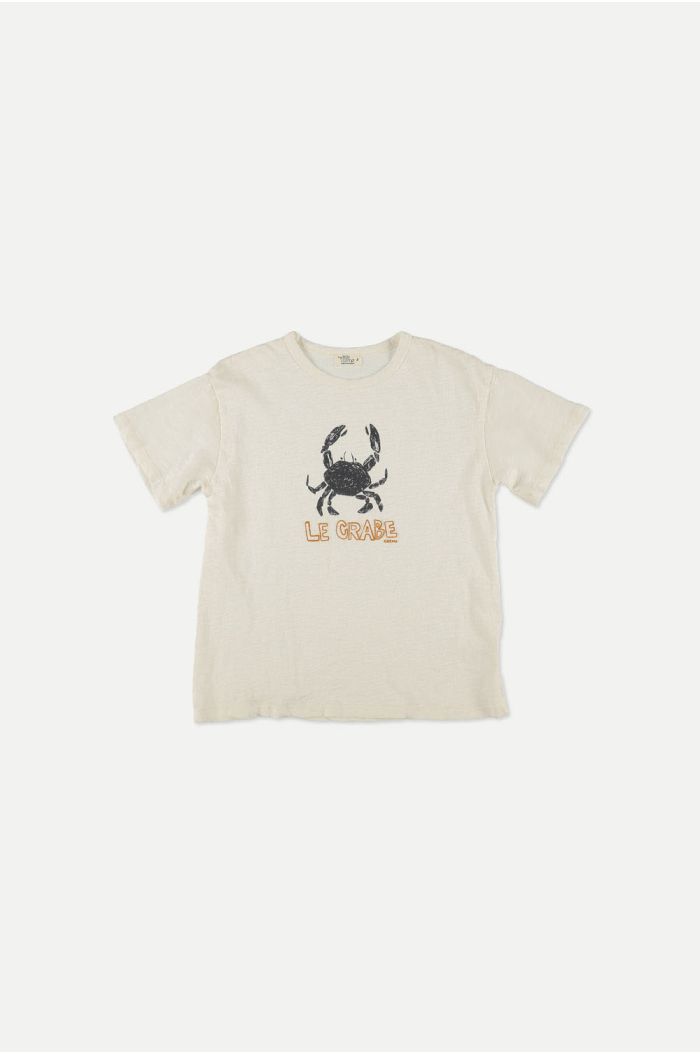 My Little Cozmo Slub print T-shirt crabe Ivory_1