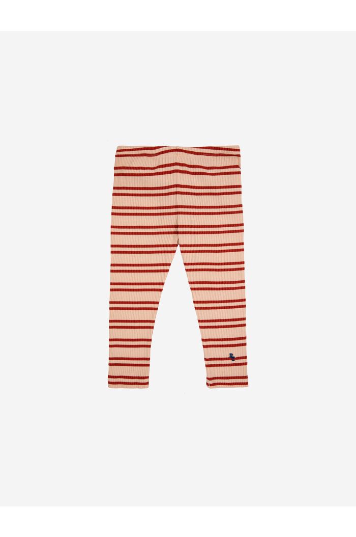 Bobo Choses Baby Red Stripes leggings Offwhite_1
