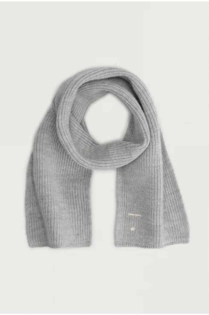 Gray Label Baby Knitted Scarf Grey Melange_1