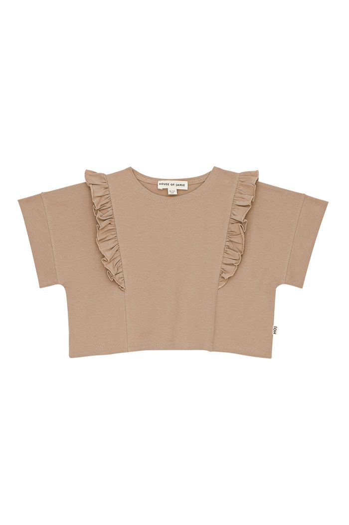 House Of Jamie Relaxed Ruffled Tee Latte_1