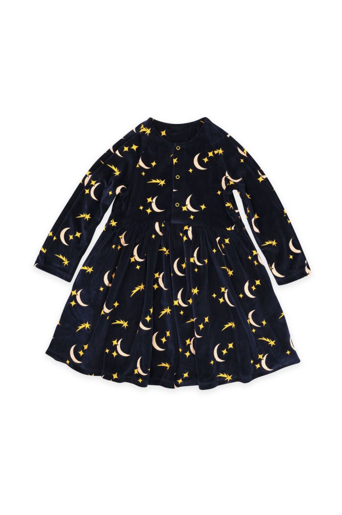 CarlijnQ Starry nights - 3 button dress + pockets Starry nights_1
