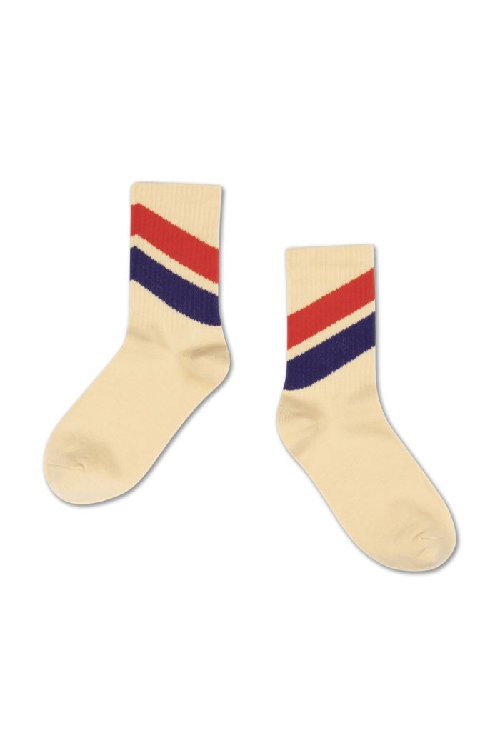 Repose AMS Sporty Socks Almond Stripe_1