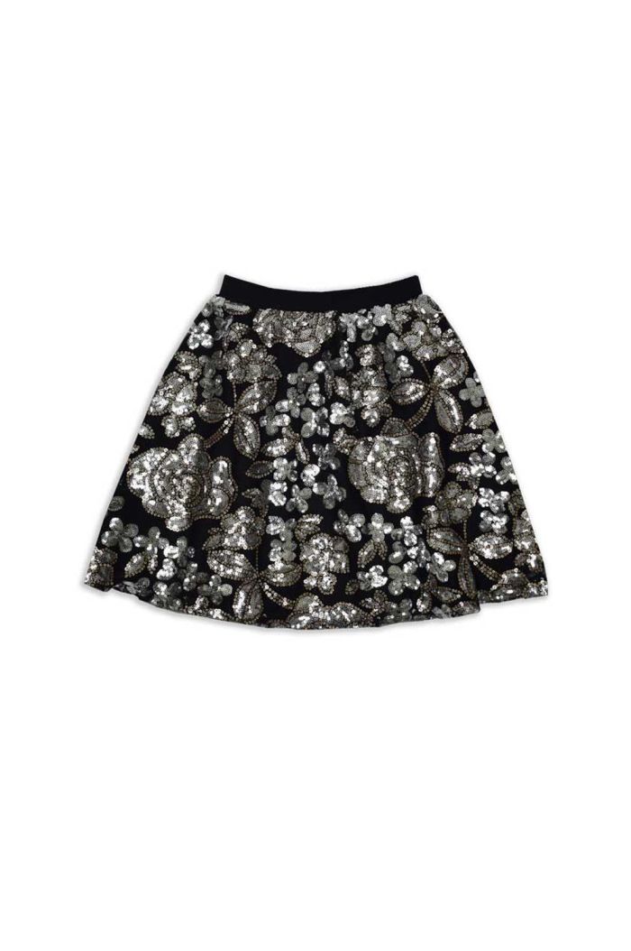 Ammehoela Dolly.05 Skirt Silver Gold Flowers Sequin_1