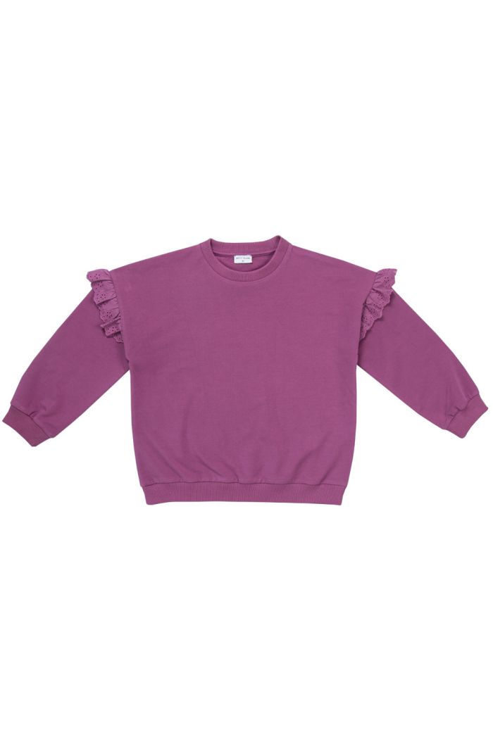 Petit Blush Sweater Ruffle Embroidery Mellow Mauve_1