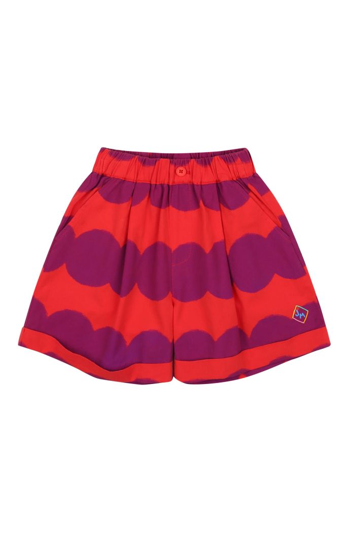 Jelly Mallow Dot Roll-Up Shorts Purple_1