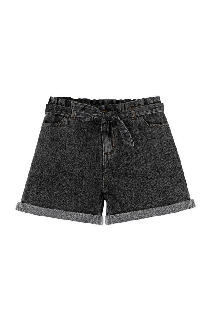 Ammehoela Jipdnm.02 Shorts Black Denim Washed _1