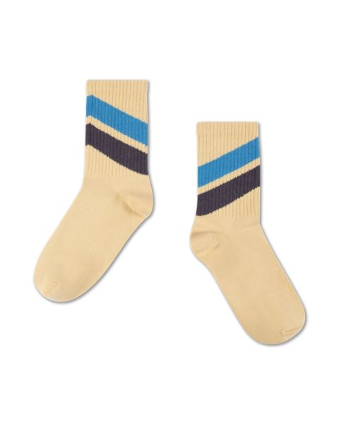 Repose AMS Sporty Socks Nude Stripe_1