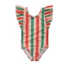 Sproet & Sprout Swimsuit ruffle Stripe print Blossom