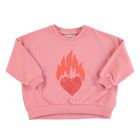 Piupiuchick Sweatshirt Pink With Heart Print