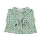 Piupiuchick Blouse terry cotton Green with multicolor arrows