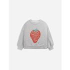 Bobo Choses Strawberry sweatshirt Heather Grey_1