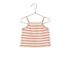 Play Up Striped Rib Top Coral
