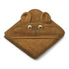 Liewood Albert hooded towel Kangaroo/golden caramel