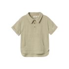Lil Atelier Nmmdolie Fin Ss Loose Shirt Lil Moss Gray