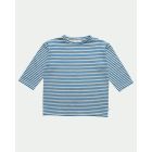 Maed for Mini Strippled Snail t-shirt Off-White/Blue stripes_1